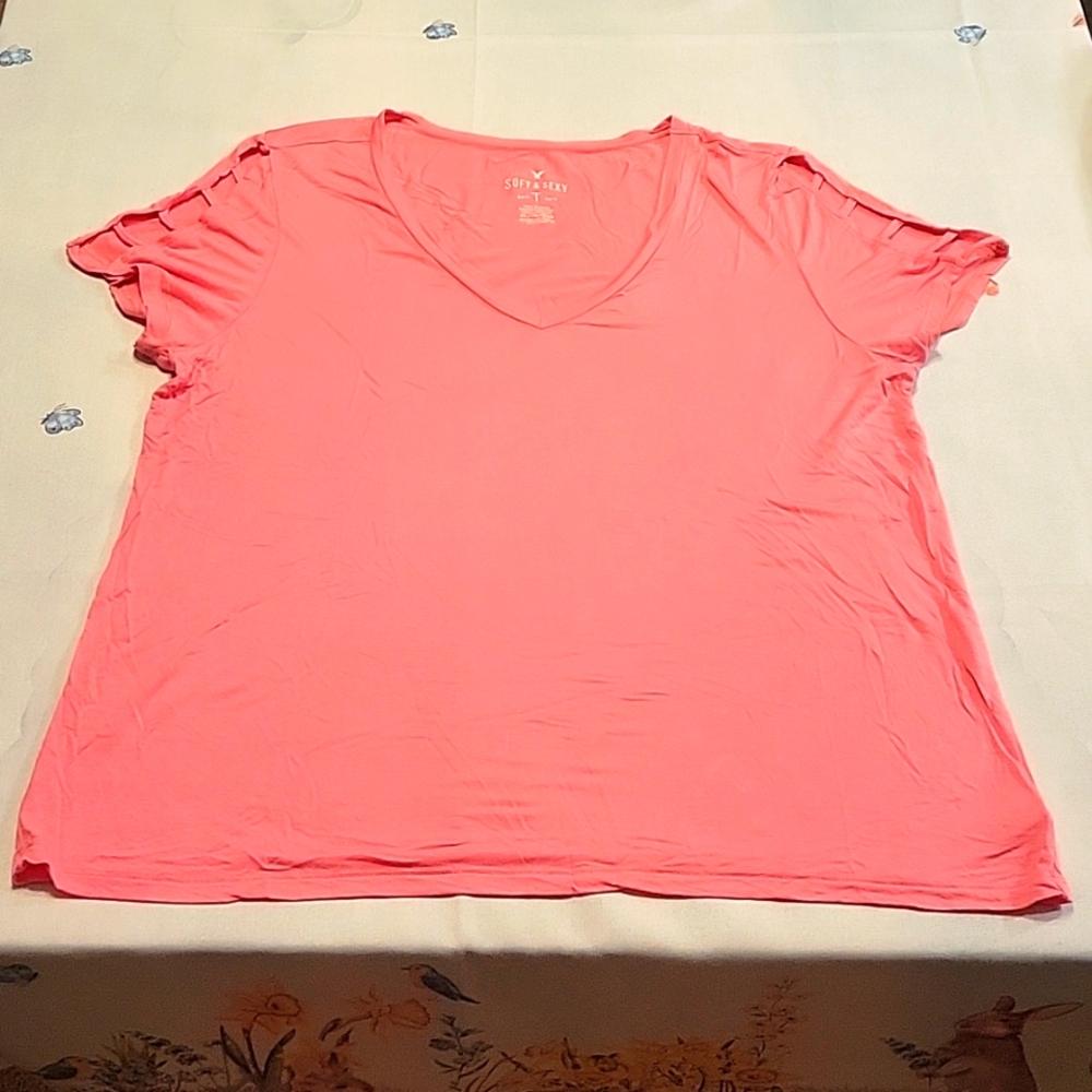 American Eagle Outfitters, XL, Pink, Soft & Sexy T